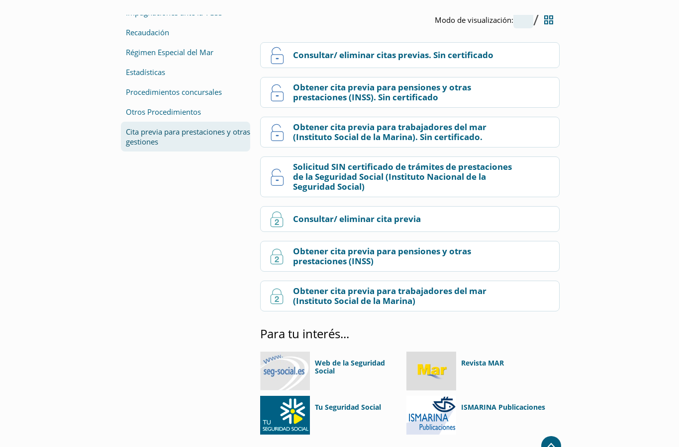 Paso 3: opciones oficiales de acceso e identificación para la cita previa.